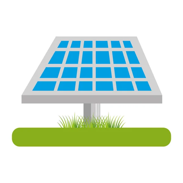 Panel solar isolated icon — Stock Vector