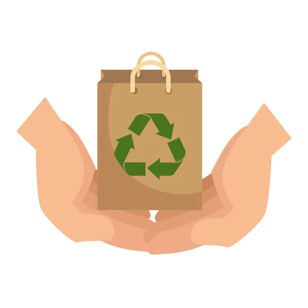 Reciclar ícone símbolo ecologia — Vetor de Stock