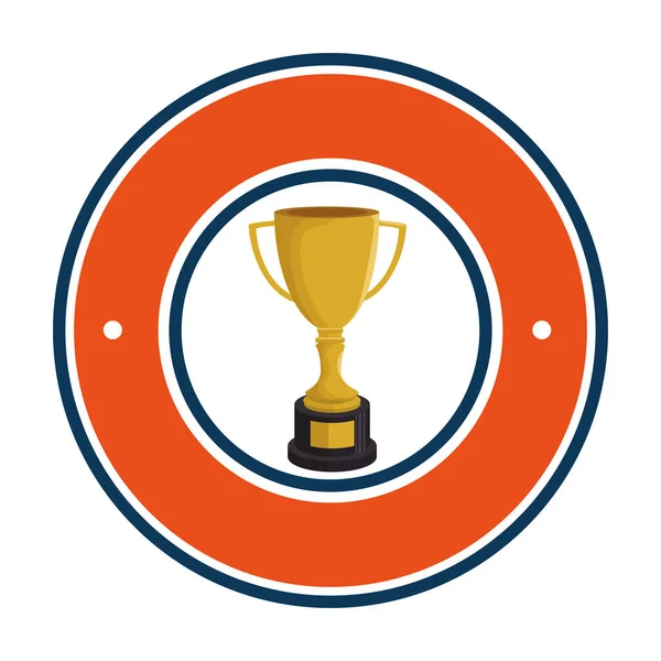 Esporte prêmio troféu de beisebol —  Vetores de Stock