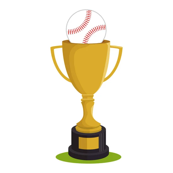 Honkbal trofee award sport — Stockvector