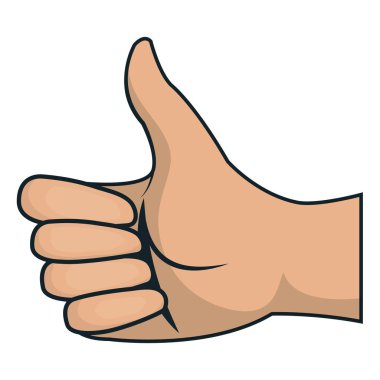 İzole edilmiş bir simge gibi insan eli