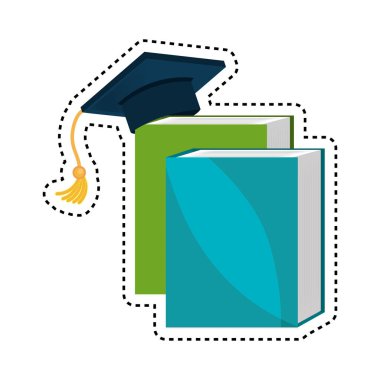 kitaplar kütüphane izole simgesi