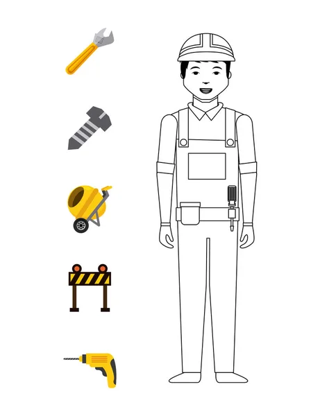 Under konstruktion och design — Stock vektor