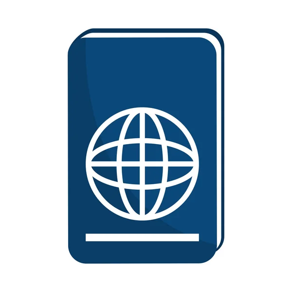 Izolované Ikona dokumentu služby Passport — Stockový vektor
