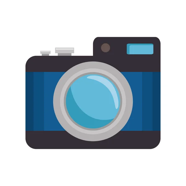 Appareil photo icône isolée photographique — Image vectorielle