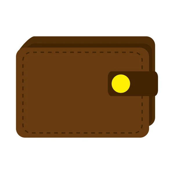 Wallet money isolated icon — Stock Vector