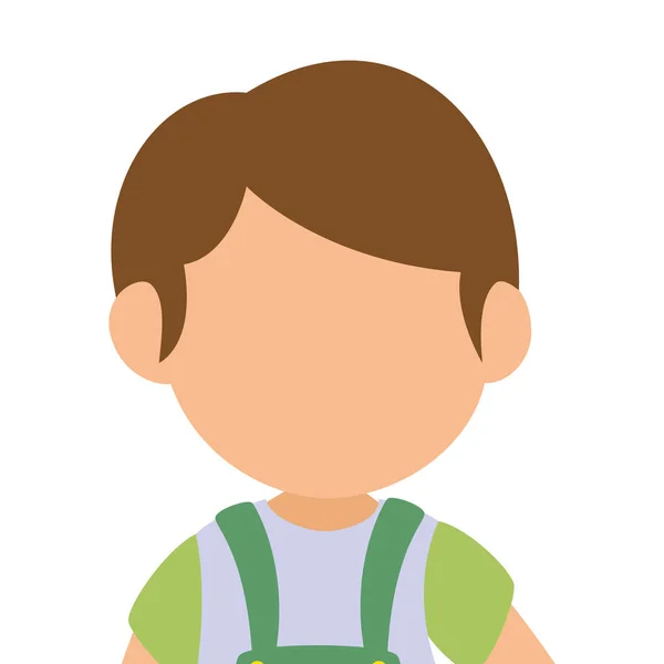 Cute boy avatar character — Stock Vector