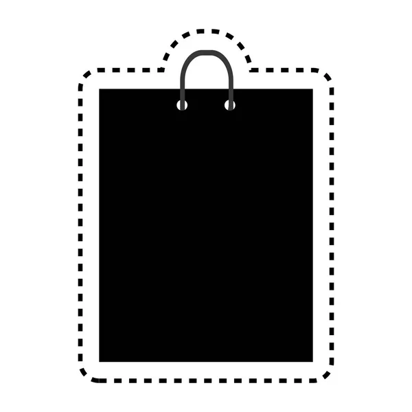 Sac à provisions icône en papier — Image vectorielle