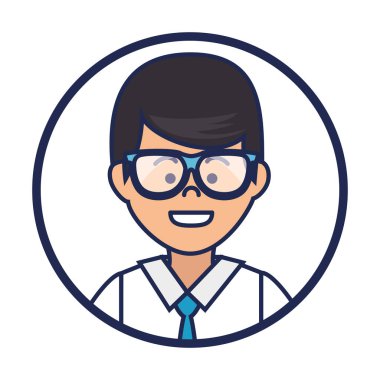 işadamı karakter avatar izole