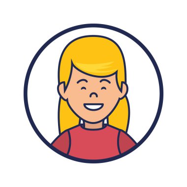 sevimli kadın avatar rahat