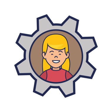 sevimli kadın avatar rahat