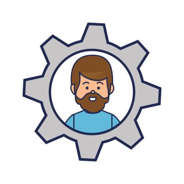 genç adam karakter simgesi