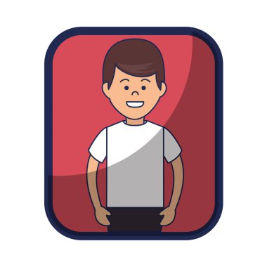 genç adam karakter simgesi