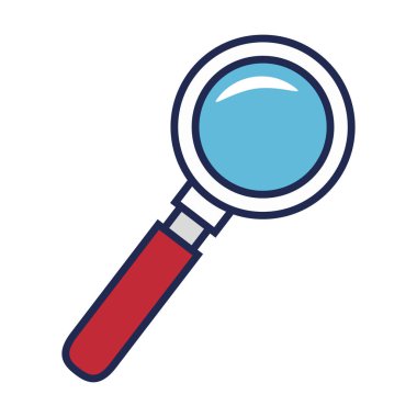 büyüteç izole edilmiş simge ara