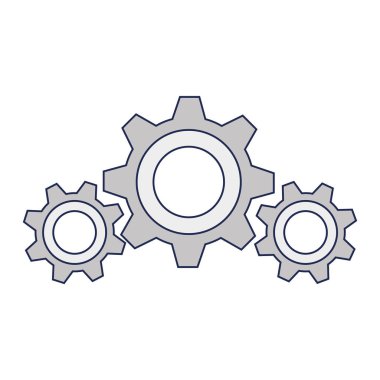 dişli makine izole simgesini