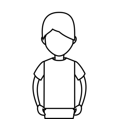 genç adam karakter simgesi