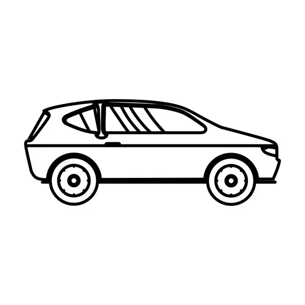 Symbol pojazdu sedan samochodu — Wektor stockowy