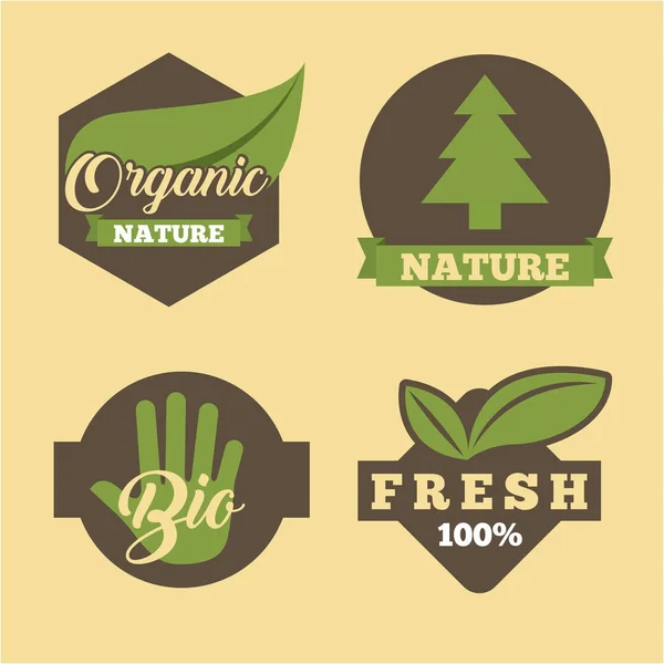 Design organico e naturale — Vettoriale Stock