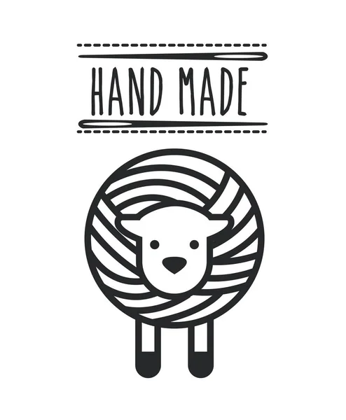 Hand made design — Stock Vector