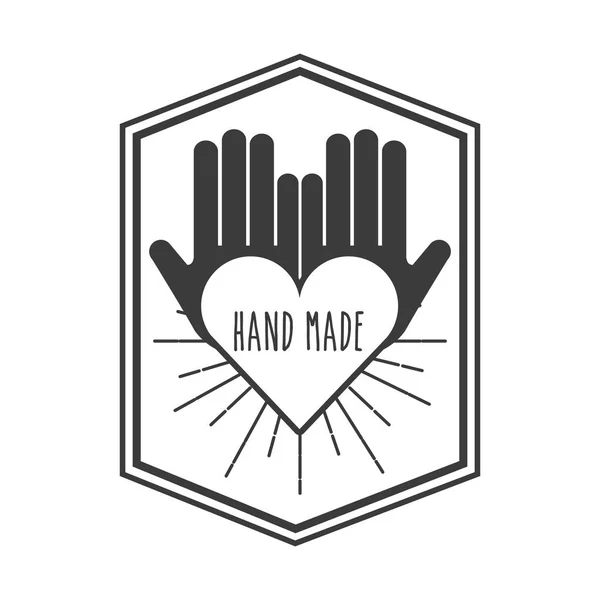 Hand made design — Stock Vector