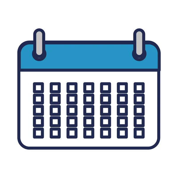 Recordatorio de calendario icono aislado — Vector de stock