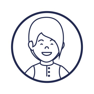 sevimli kadın avatar rahat