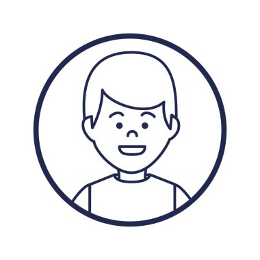 genç adam karakter simgesi