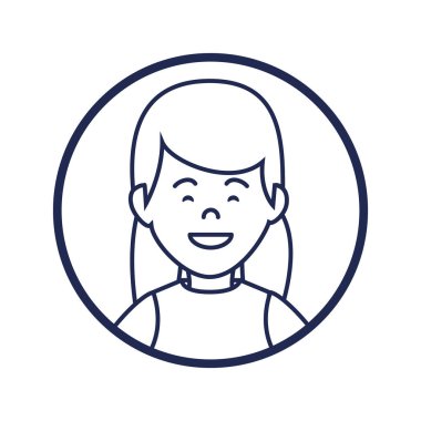 sevimli kadın avatar rahat