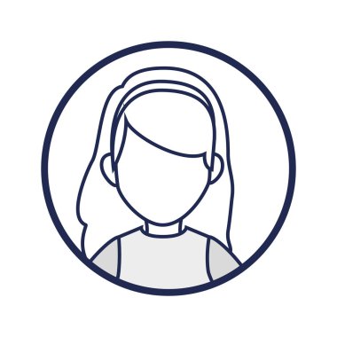 sevimli kadın avatar rahat