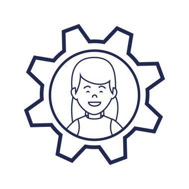 sevimli kadın avatar rahat