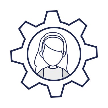 sevimli kadın avatar rahat