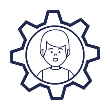 genç adam karakter simgesi