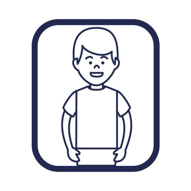 genç adam karakter simgesi