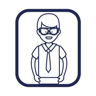 işadamı karakter avatar izole