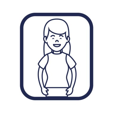 sevimli kadın avatar rahat