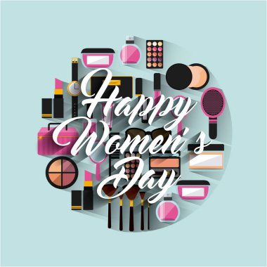 mutlu kadın gün tasarım