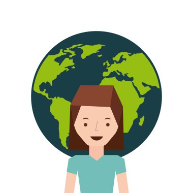 kadın karikatür simgesi