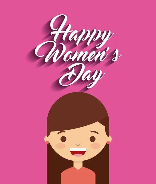 Diseño feliz día de las mujeres — Vector de stock