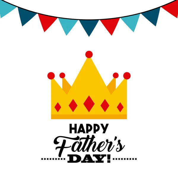 Happy fathers day design — Stock Vector