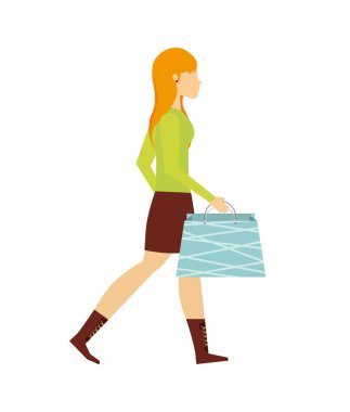 kadın karikatür simgesi