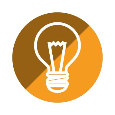 Ampul Işık izole simgesi