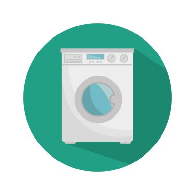 yıkama makinesi izole simgesi
