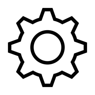 dişli makine izole simgesini