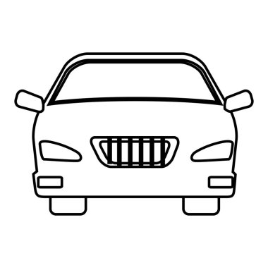 araba araç izole simgesi