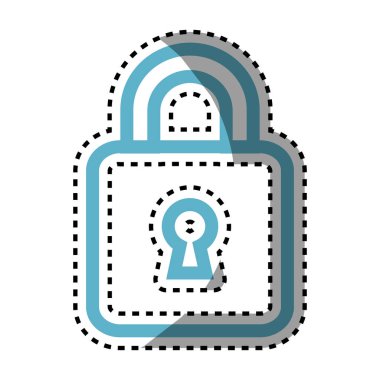 güvenli güvenli asma kilit simgesi