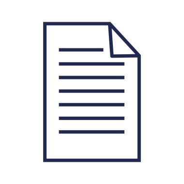 kağıt belge dosyası izole edilmiş simge