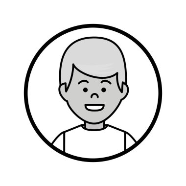 genç adam karakter simgesi