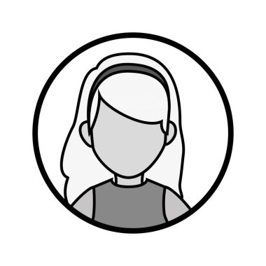 sevimli kadın avatar rahat