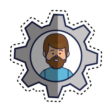 genç adam karakter simgesi