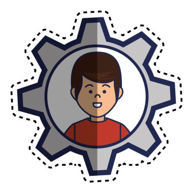 genç adam karakter simgesi